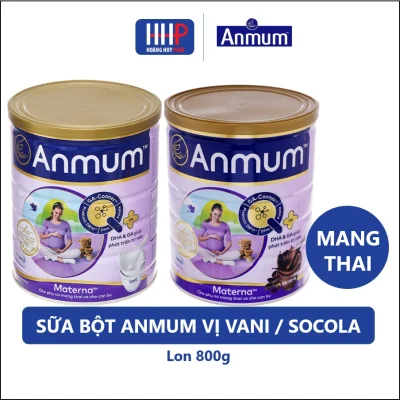 Date mới nhất - Sữa bột Anmum Materna Lon 800g Vị Vani - Socola