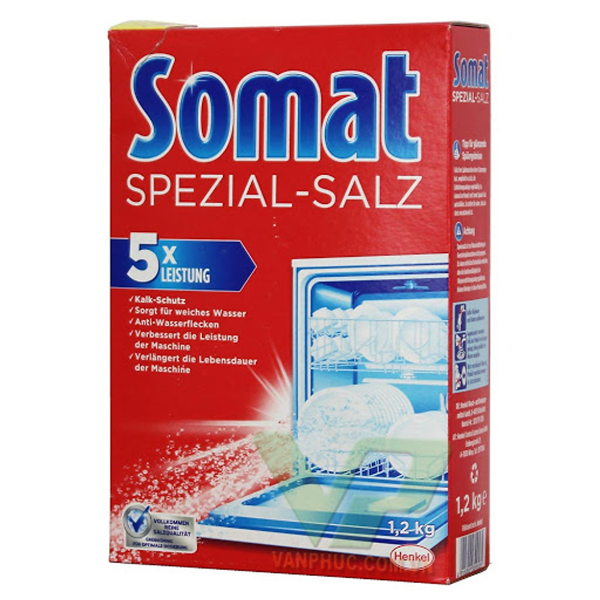 Muối Rửa Ly - Bát cao cấp chuyên dùng cho máy Somat Special Salt 1,2 Kg