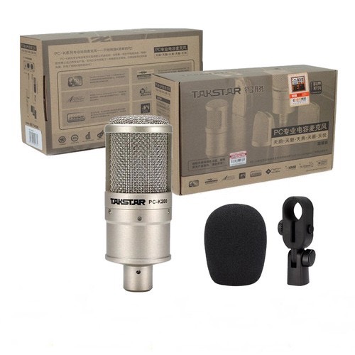 combo bộ mic takstar pc k200 và nguồn phantom 48v