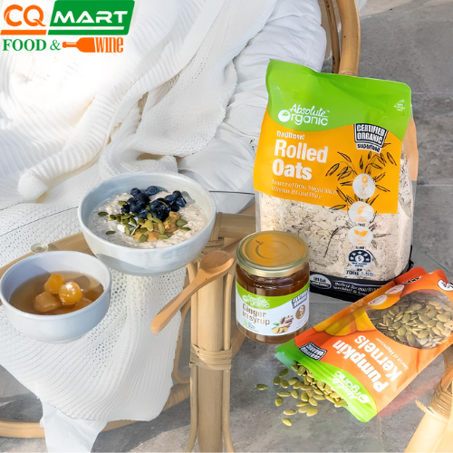 Yến mạch hữu cơ Absolute Organic Rolled Oats Úc 700gr