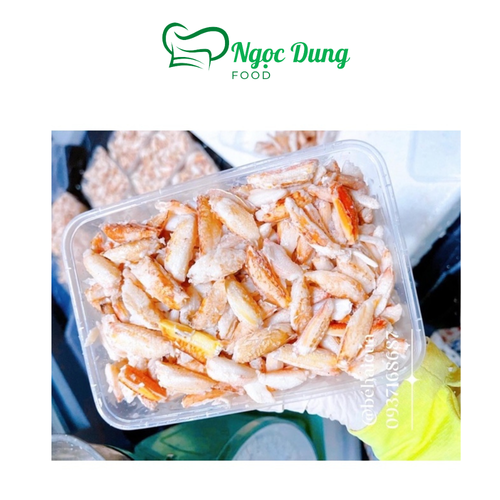 Thịt càng ghẹ bóc sẵn 500gr (giao tphcm) rã đông còn 250gr