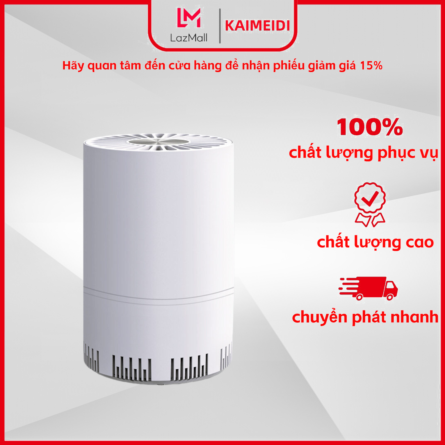 KAIMEIDI Máy lọc không khí xe lọc Mini Máy tính để bàn lọc để loại bỏ mùi nhà cực kỳ yên tĩnh Máy lọc không khí