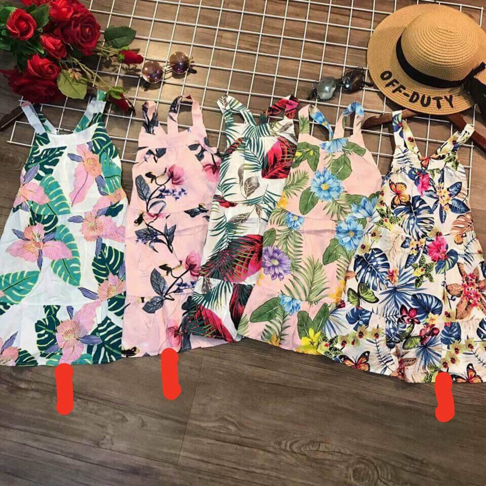 [HCM]Váy lanh lụa 2 dây cho bé