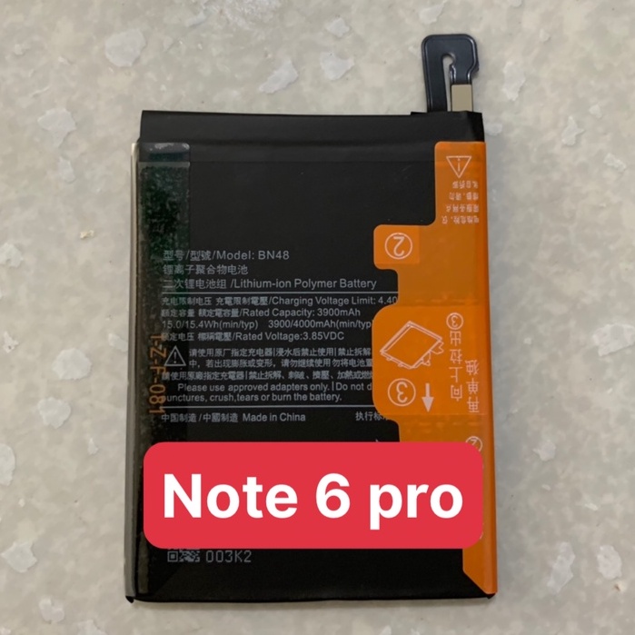 Pin xiaomi bn48 / redmi note 6 pro / pin zin 4000mah