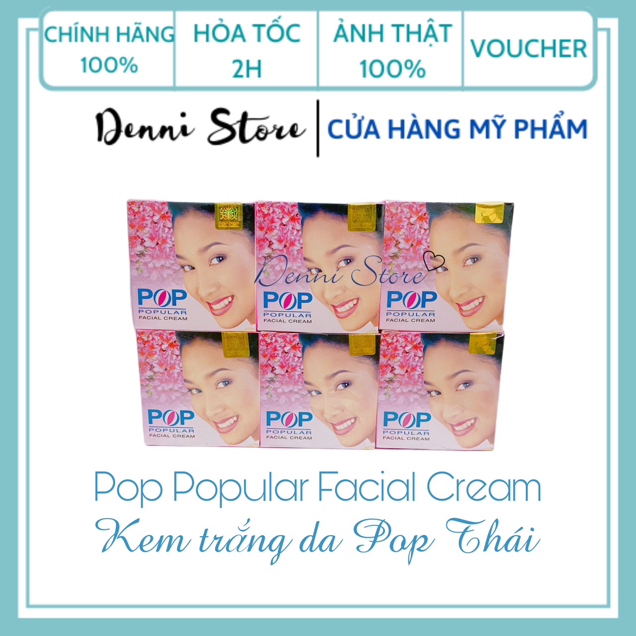 [HCM]Sỉ 1 lố 12 hộp kem POP thái 4g