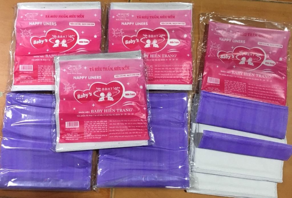 Lót xu tím cho bé 8 miếng