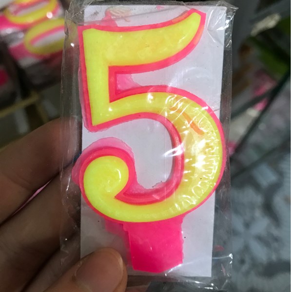 Nến số sinh nhật 0-9