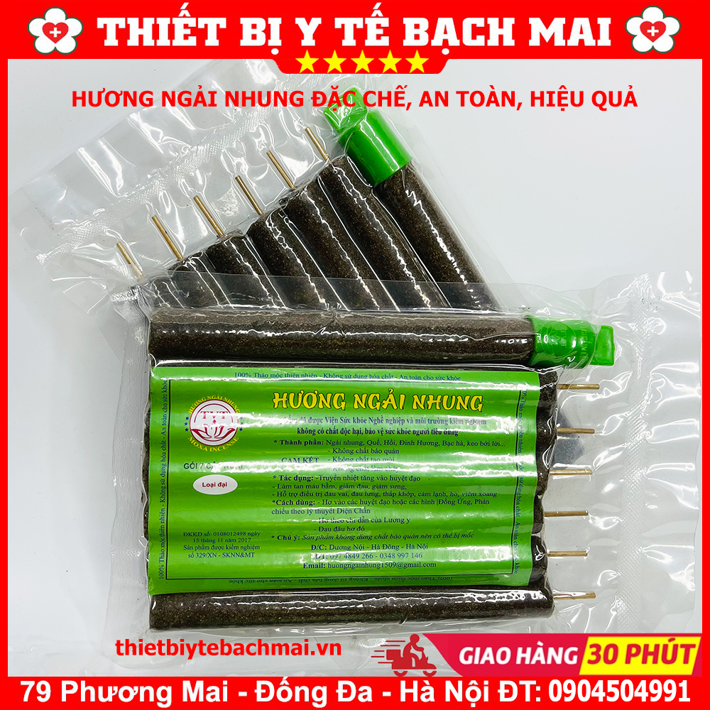 Điếu Ngải Cứu - Nhang Ngải Nhung [10 Cây,7 Cây]