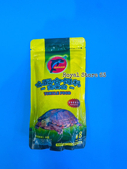 Thức ăn cho rùa baba PorPoise 100gram hạt nổi
