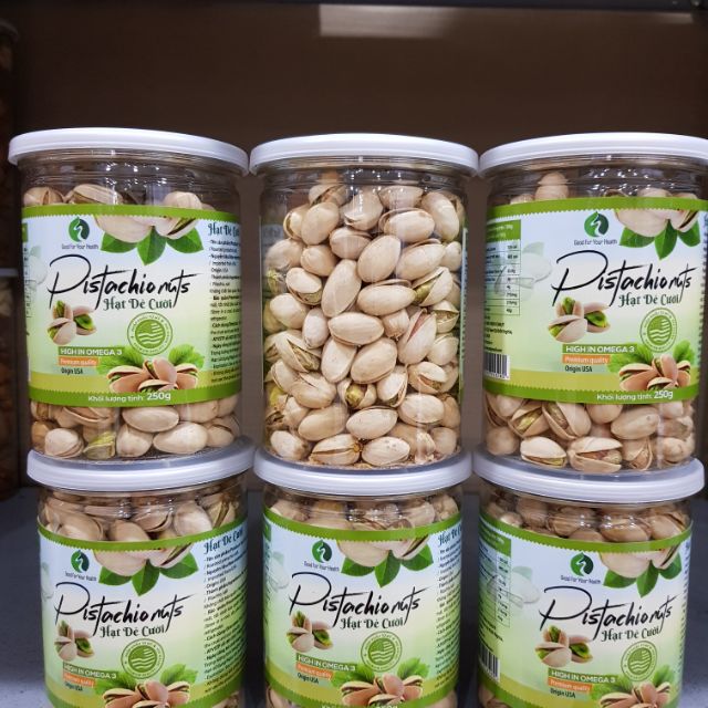 Hạt dẻ cười rang muối không tẩy trắng 250gr