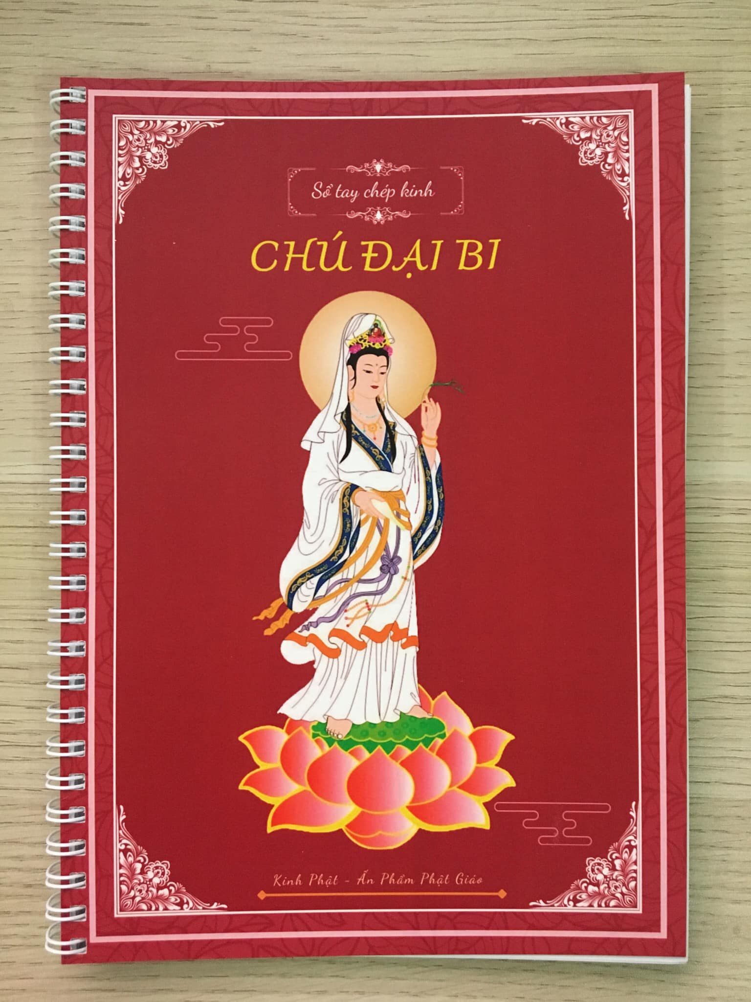 Sổ chép chú đại bi in mờ