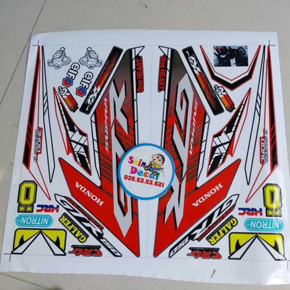 [HCM]Tem winner GTR đỏ đen mẫu mới