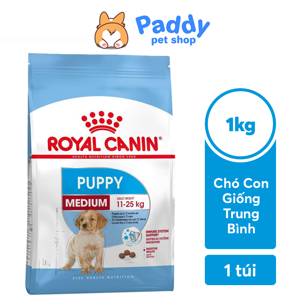 Hạt Cho Chó Con Size Vừa Royal Canin Medium Puppy
