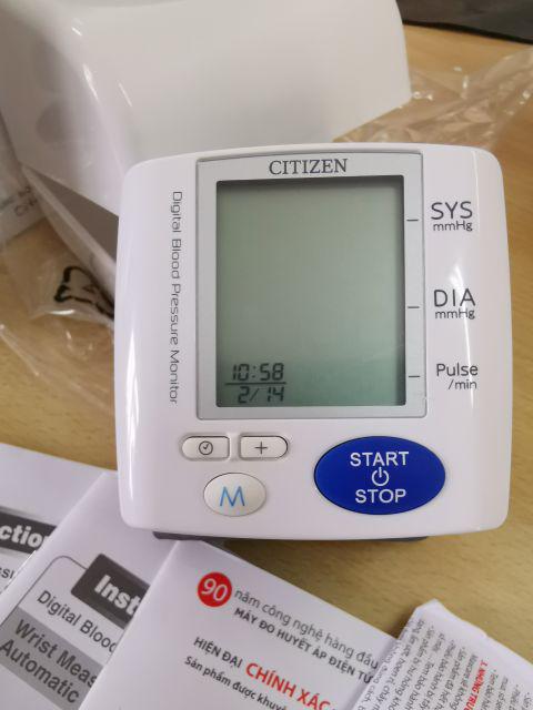 Máy đo huyết áp điện tử cổ tay CITIZEN CH-617 NHẬT BẢN