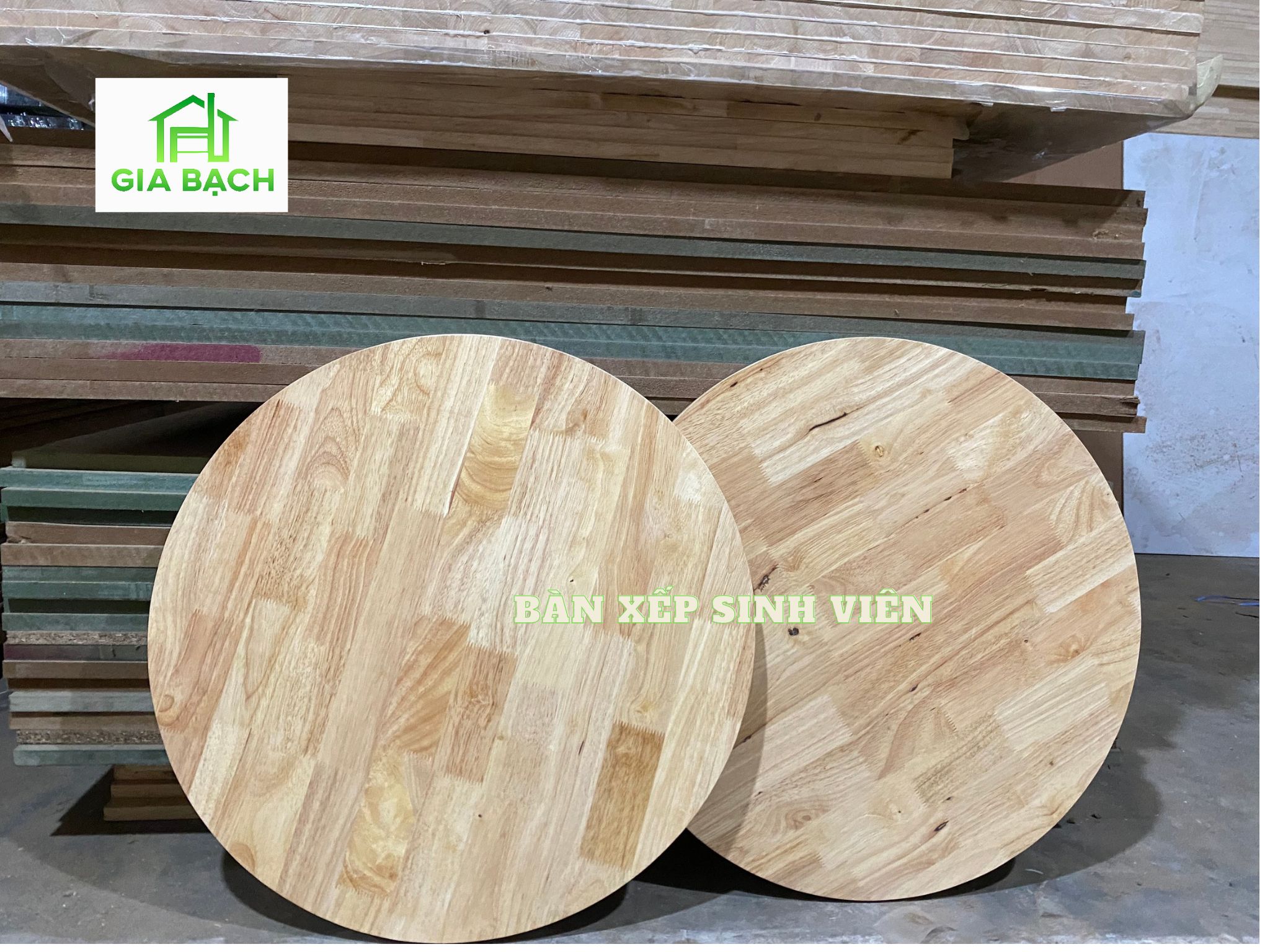 Mặt Bàn Tròn Gỗ Tự Nhiên (ĐK 60cm)