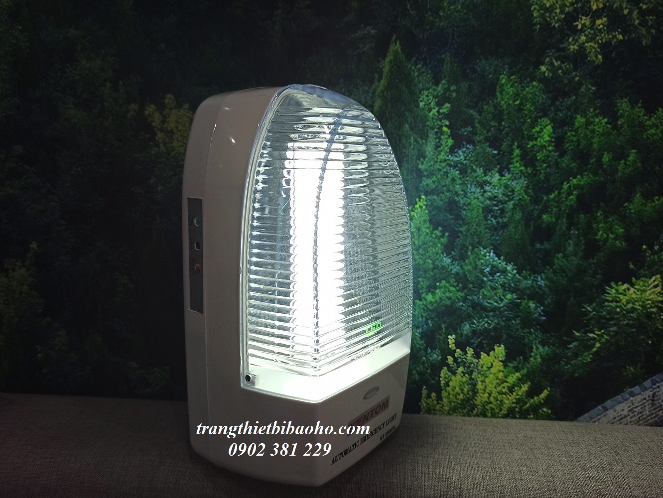 Đèn sạc chiếu sáng khẩn cấp kentom kt 2300pl - hình thật - kt 2300pl