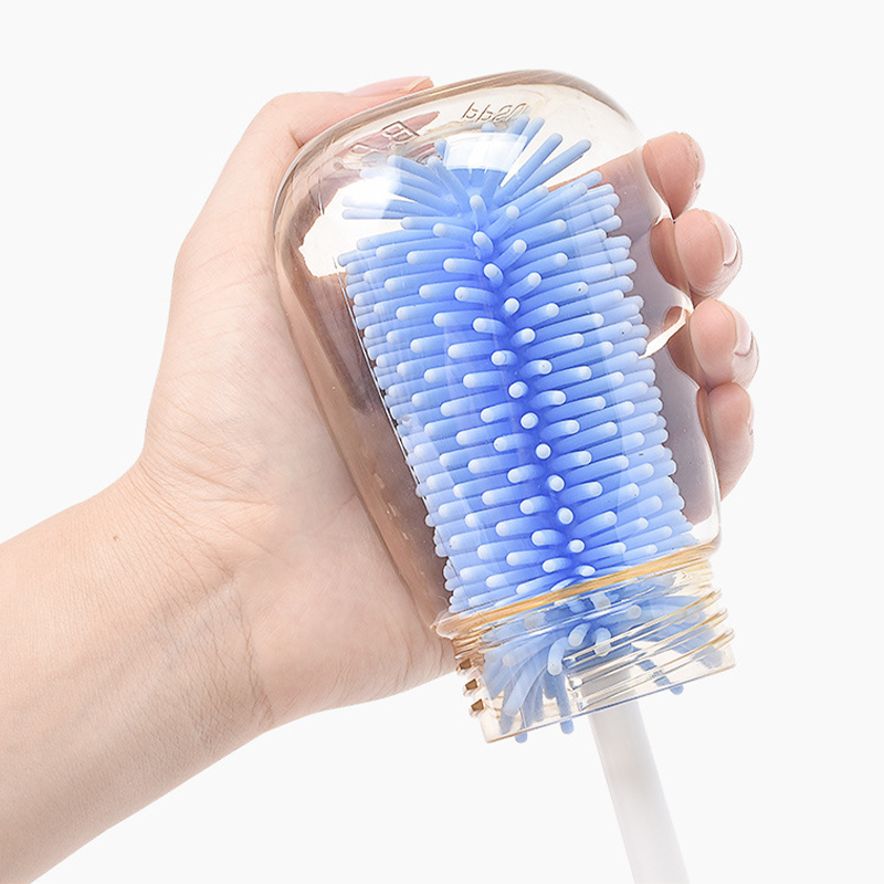 Cây cọ rửa bình sữa 3 món cao cấp silicon