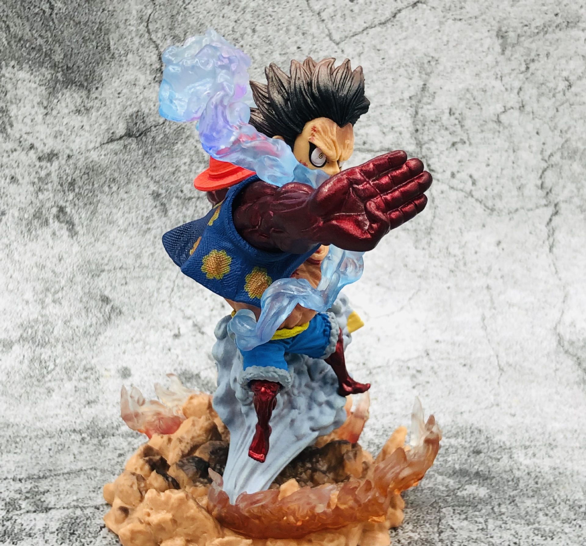 (16cm) Mô hình Luffy Gear 4 Chibi cực đẹp - Mô hình OnePiece