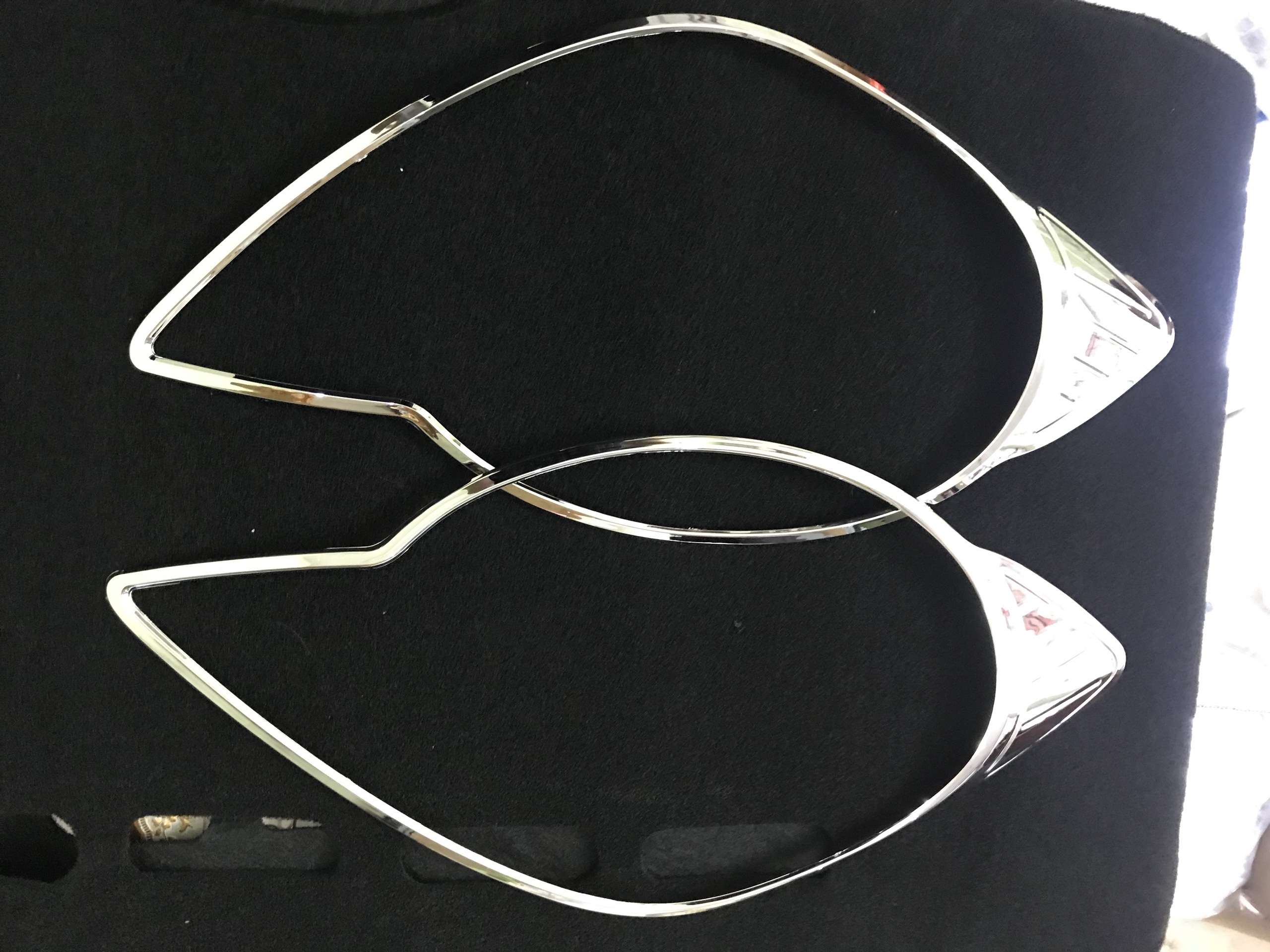 Bộ 2 ốp viền đèn pha mạ Crom xe Spark Form 2007 - 2011 ( phom cũ), Matiz 3