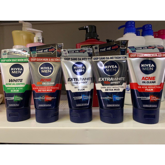 Sữa rửa mặt nivea MEN 100g