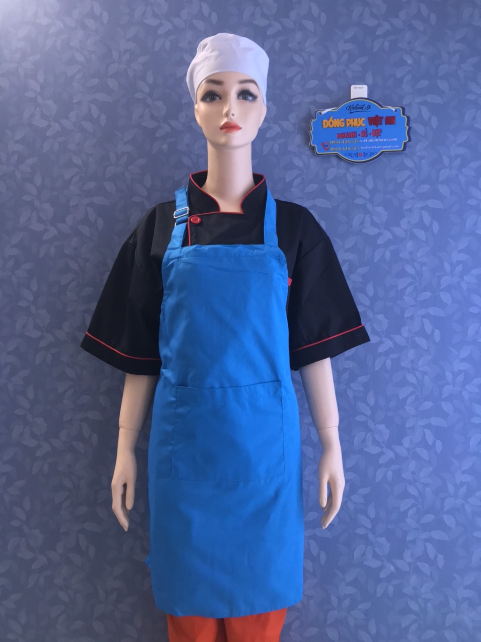 [HCM]Tạp Dề màu Xanh Dương