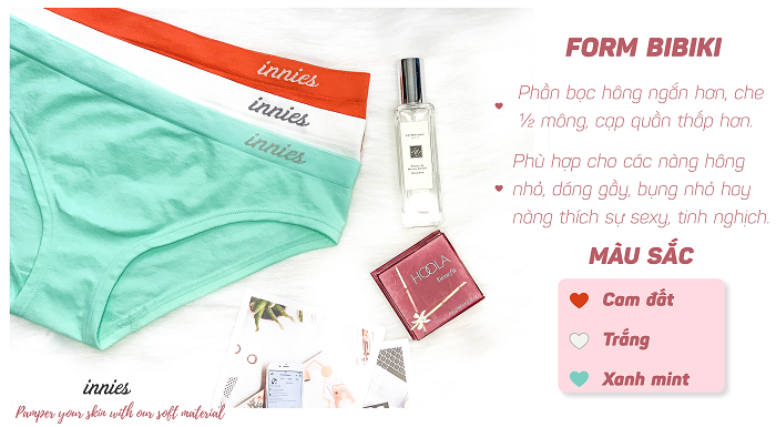 COMBO 3 QUẦN LÓT SEAMLESS INNIES - FORM BIKINI