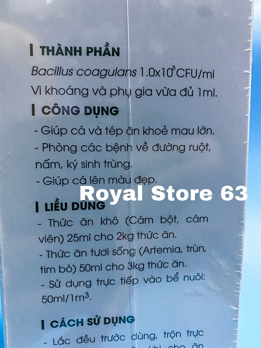 Vi sinh tiêu hóa cho cá cảnh Bac+ Koika 1000ml