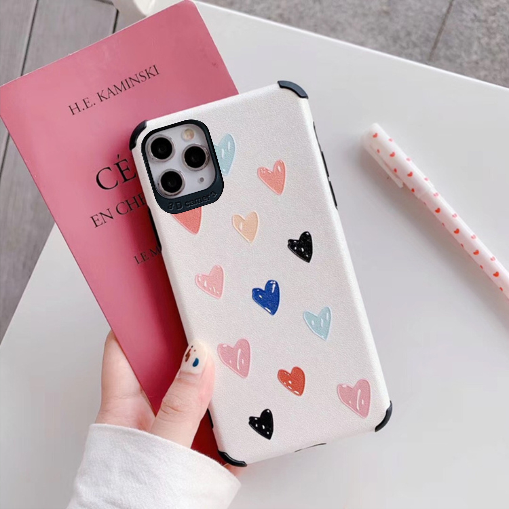Ốp Lưng Da IMD Heart