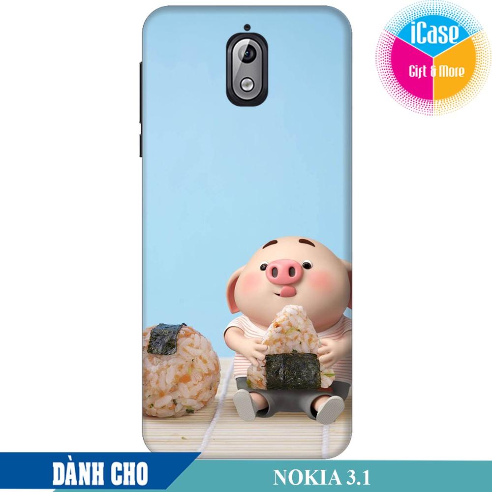 Case for nokia 3.1 heo con ăn bánh