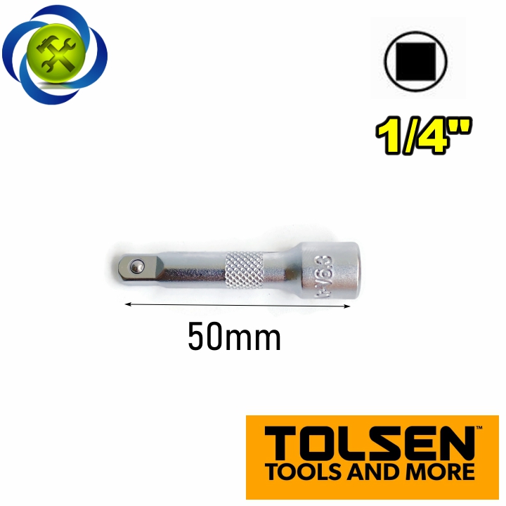 Đầu nối dài 1/4 tolsen 15121 dài 50mm đầu vuông 6.35mm