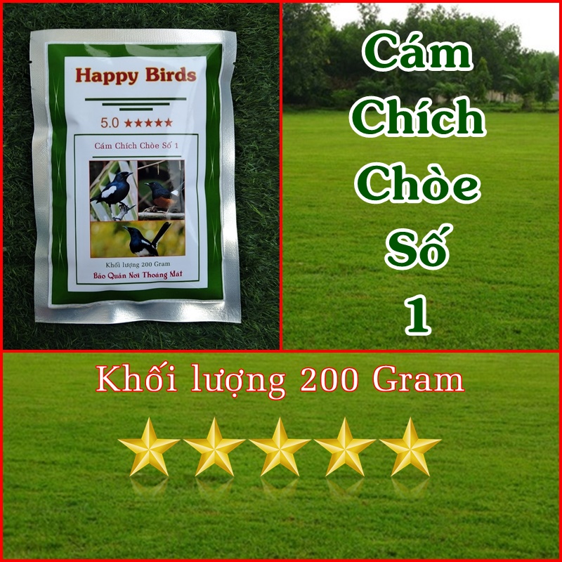 Túi 200 Gram Cám Chim Chào Mào Số 1 Và Cám Chim Chòe Số 1, Happy Birds Loại Tốt