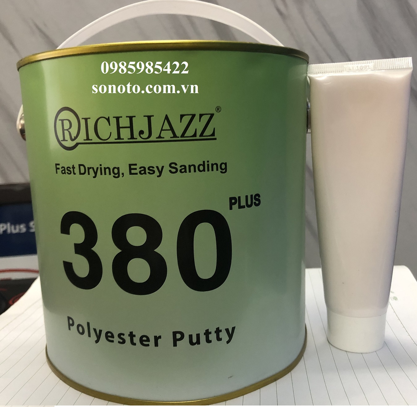 Matit Bả trét đắp Vichen và 380 bột bả nền, bột bả sơn ô tô