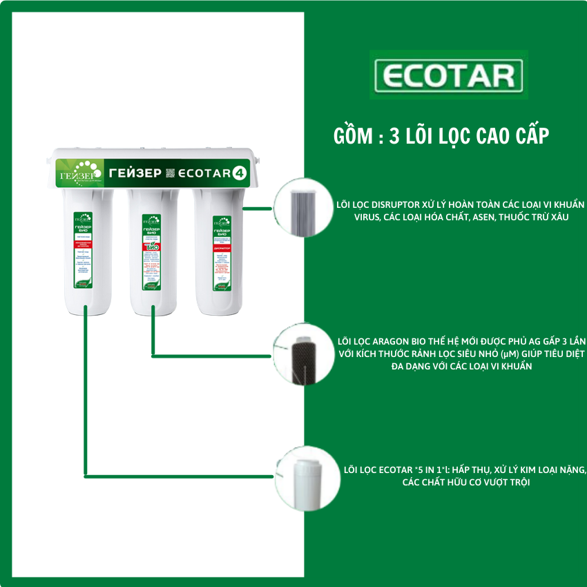 Máy lọc nước Geyser Ecotar 4