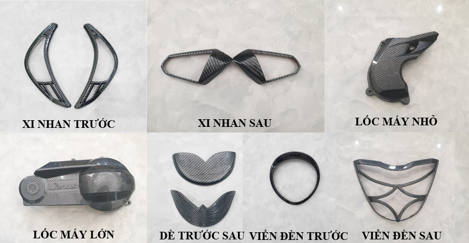 [Janus 2016-2021] Ốp trang trí xe JANUS 2016-2021 carbon Artistar