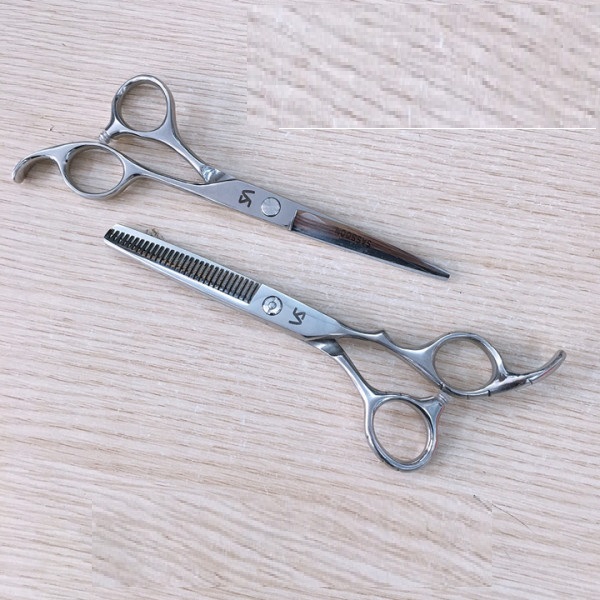 Bộ kéo cắt tóc và kéo tỉa tóc 6 inch VS bằng thép không gỉ