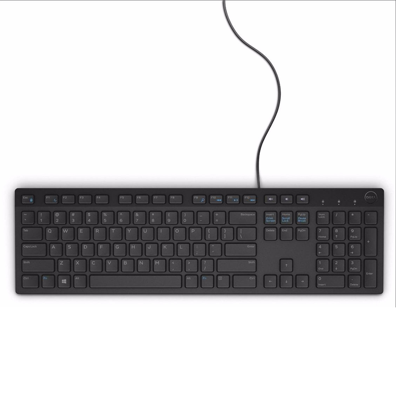 Bàn phím có dây Dell KB216 cổng USB màu đen