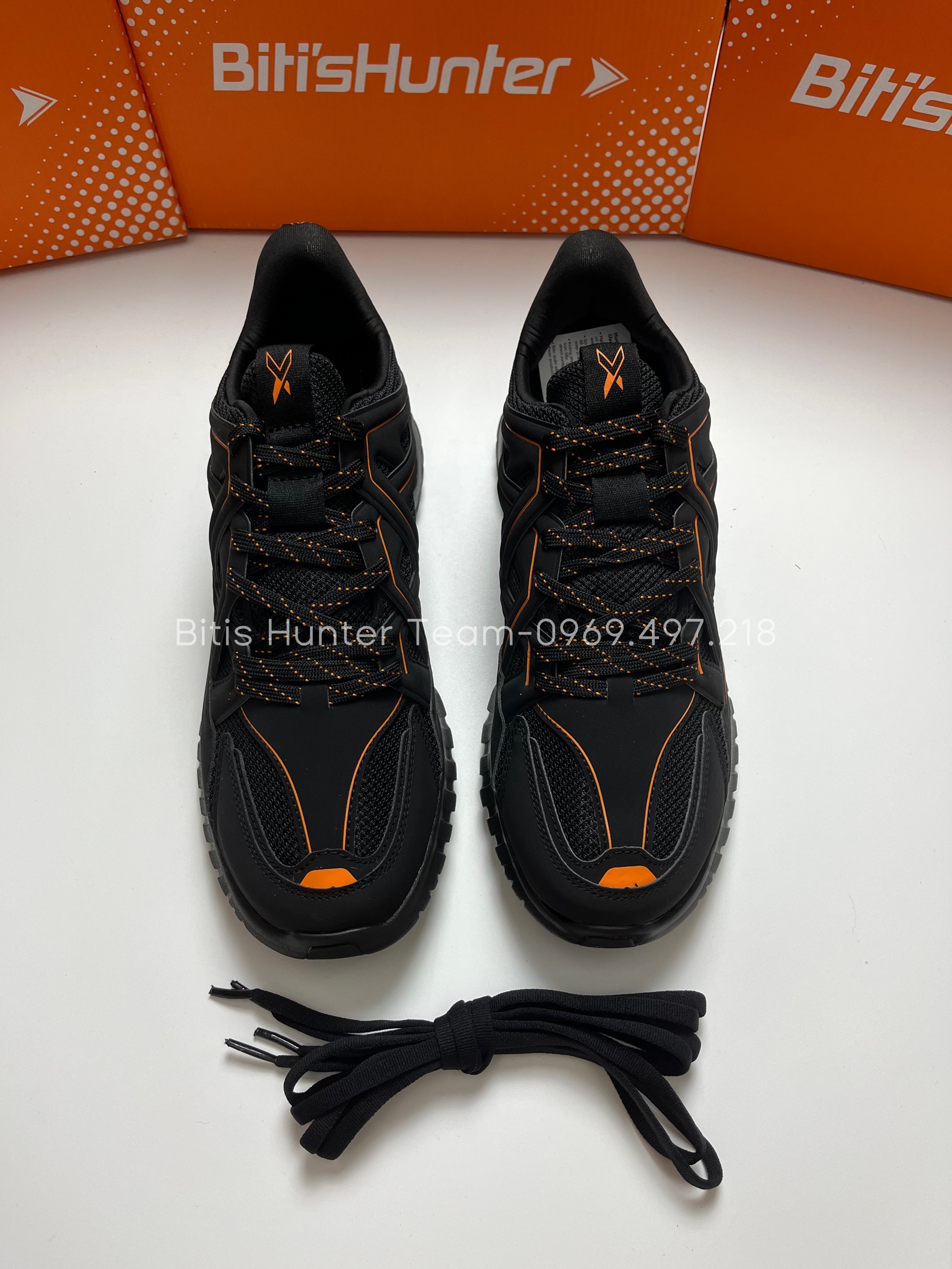 Giày Thể Thao Cao Cấp Nam Nữ Bitis Hunter X Multi Layer - DSMH02800DEN/DSWH02800DEN
