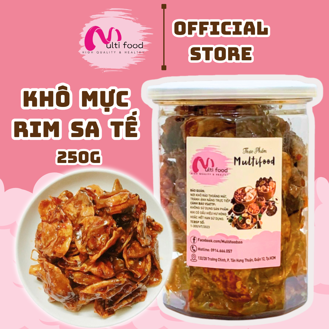 250g khô mực rim sa tế multifood