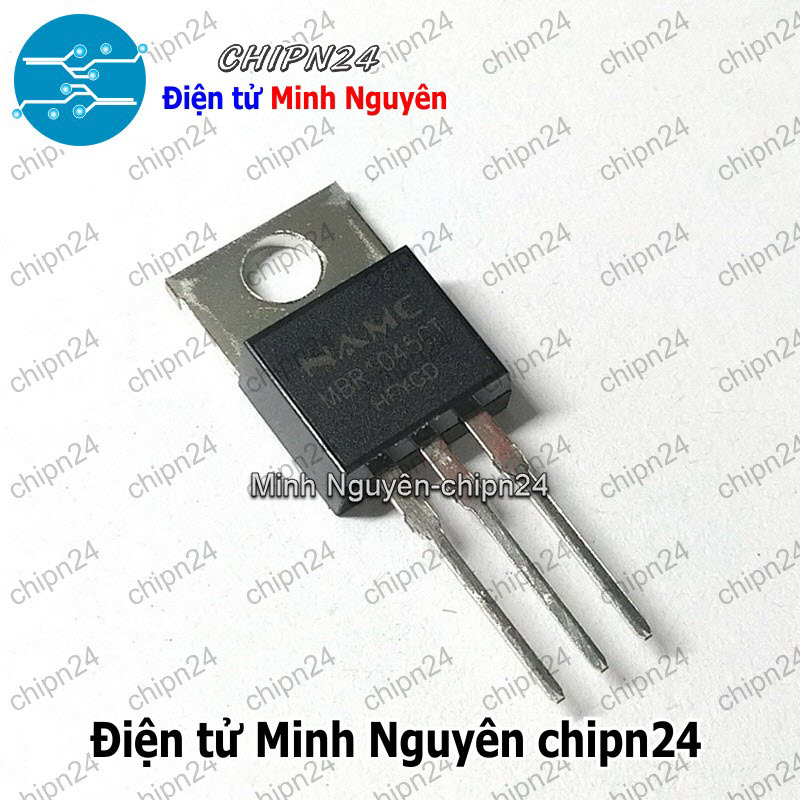 [1 con] (DT) Diode MBR1045CT TO-220 Hàng Tốt 10A 45V (MBR1045G 1045) [Diode Schottky] - HH003798