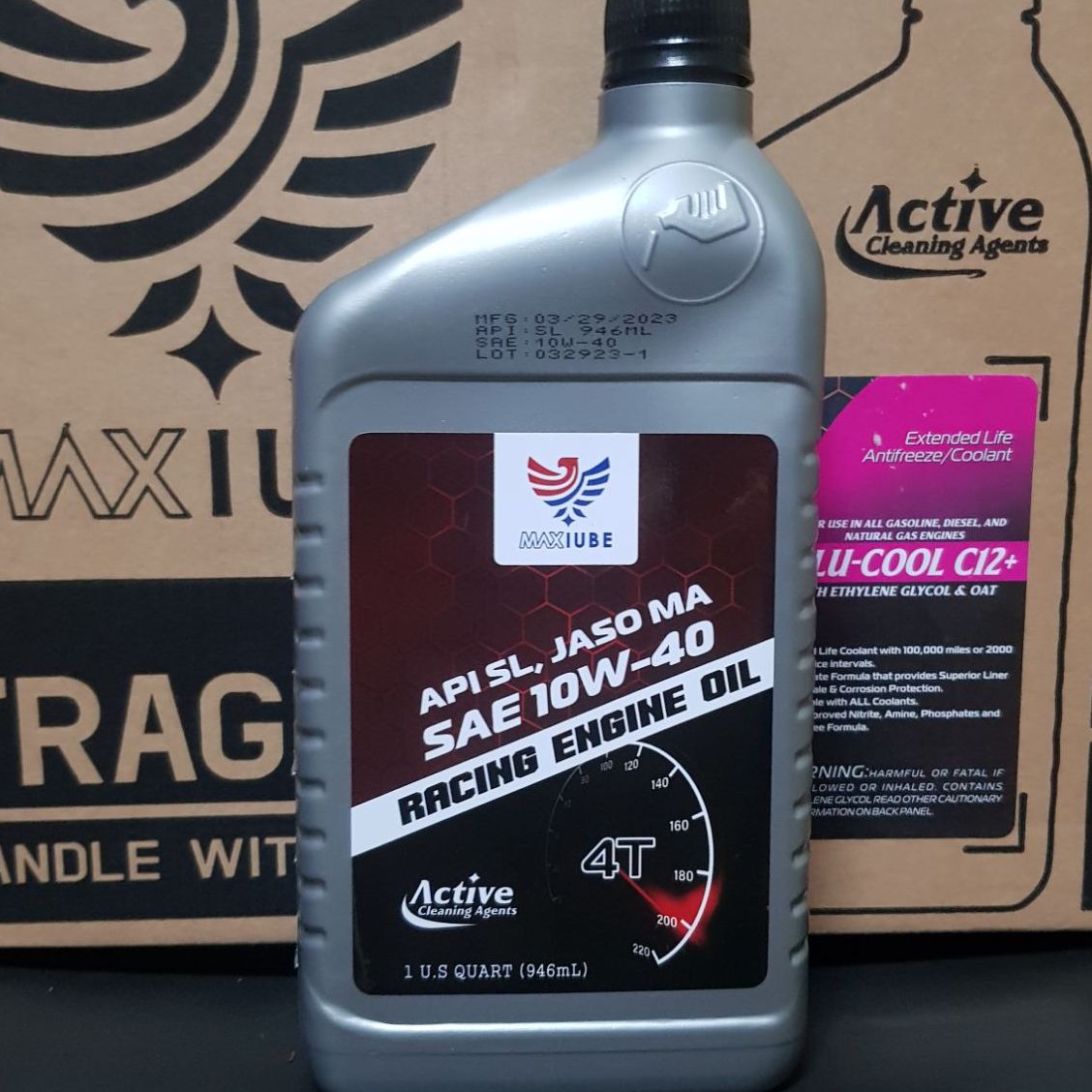 [NHỚT MỸ DÙNG CHO XE MÁY] Nhớt racing engine oil 10w40 946ml nhớt dùng cho các loại xe số- xe côn tay- xe tay ga racing engine oil 10W40 sản phẩm cho xe máy của Mỹ