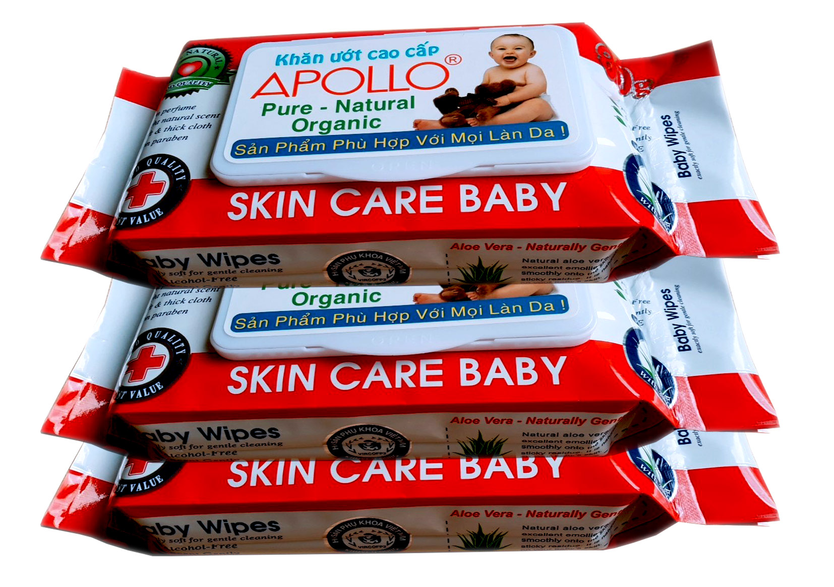 12 Gói Khăn Ướt Baby Wipes 80gr
