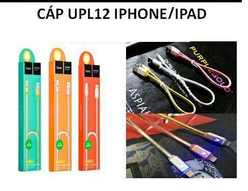 [HCM]CÁP HOCO IPHONE UPL12 CÓ ĐÈN BÁO SẠC PIN