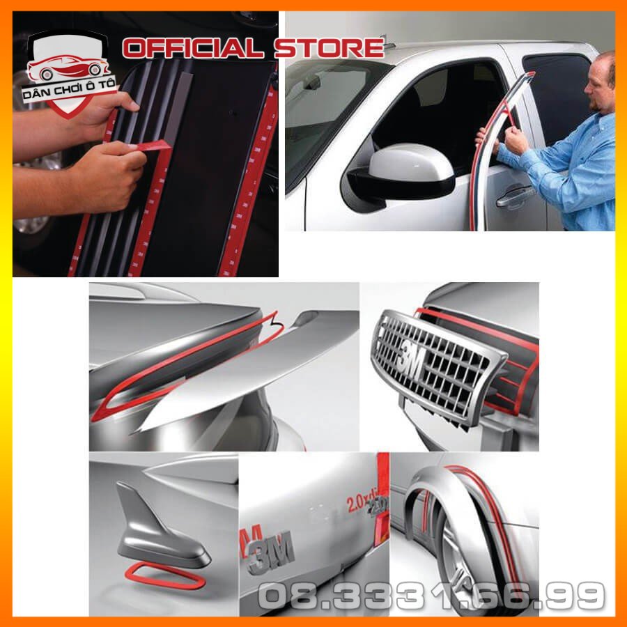 Băng dính 3M 2 mặt siêu dính băng keo cường lực nhiều kích thước, băng keo chuyên dụng gắn các đồ vật trên xe hơi