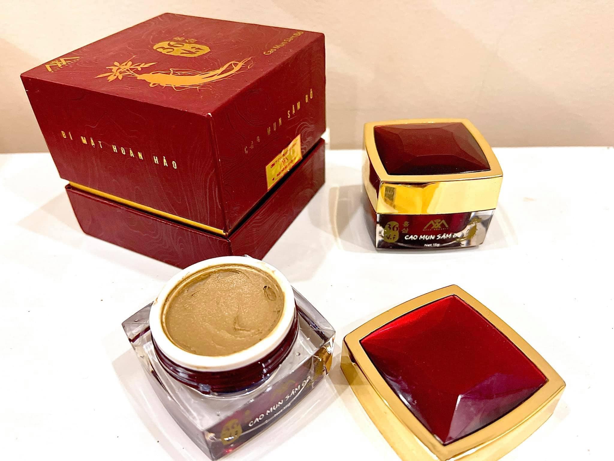 Cao Mụn Sâm Đỏ 36 Vị Meea Organic Giảm Mụn Mờ Thâm 15g