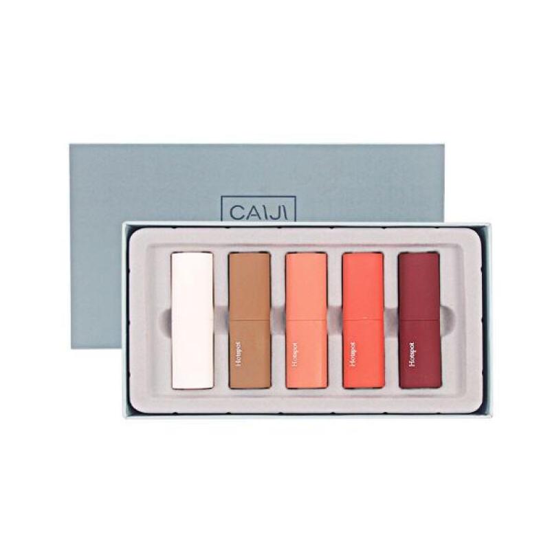 Son Sáp Lì CAIJI Mousse Velvet Lipstick Full Set 5 Cây Nội Địa Trung ST01 giá rẻ