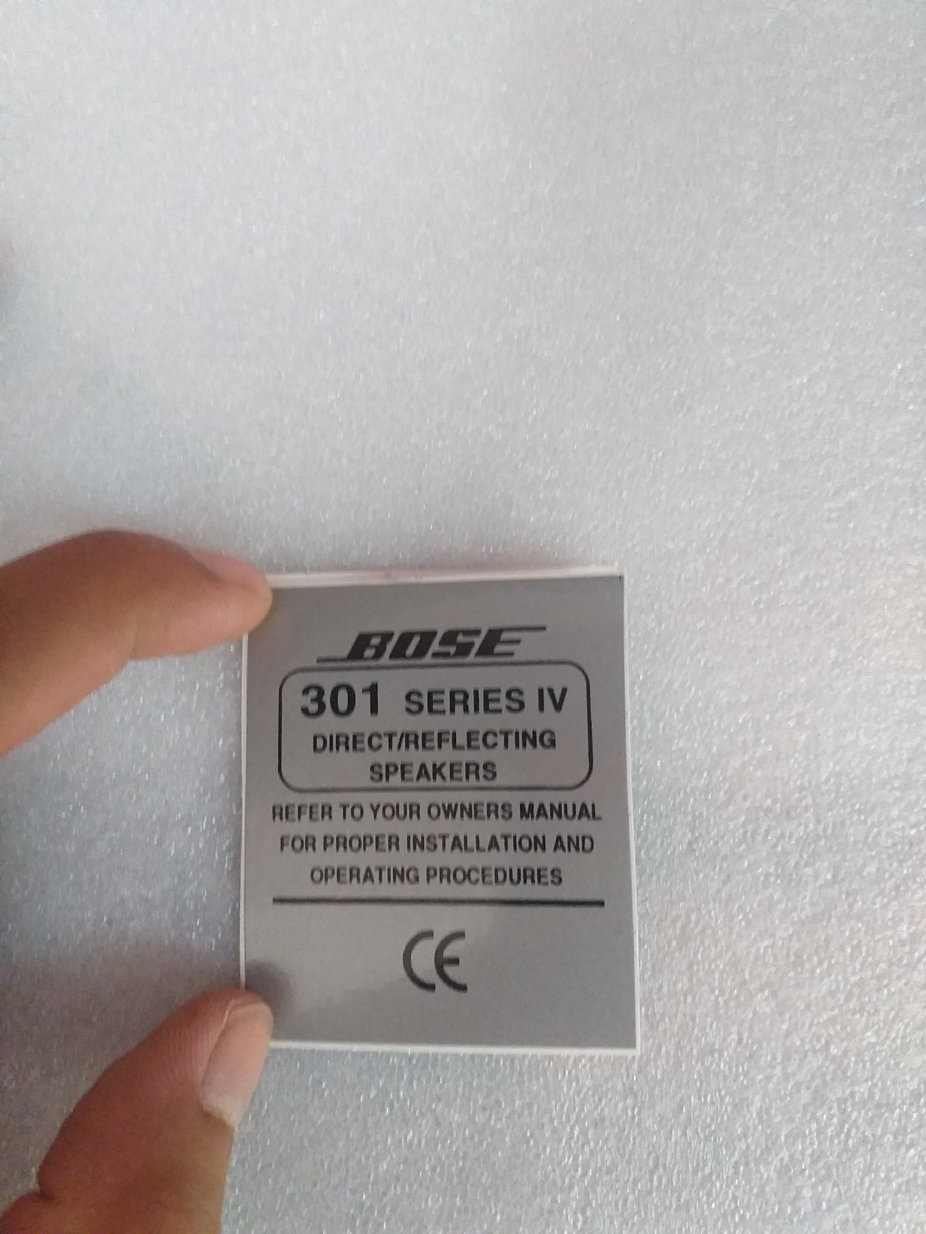 TEM DÁN THÙNG LOA BOSE-301 SERI IV - GIÁ 1 CẶP