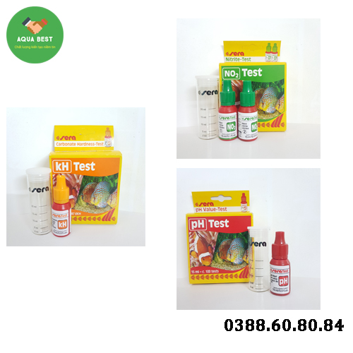 [Chính Hãng] Combo 3 bộ test Sera PH,KH, NO2 trong nước