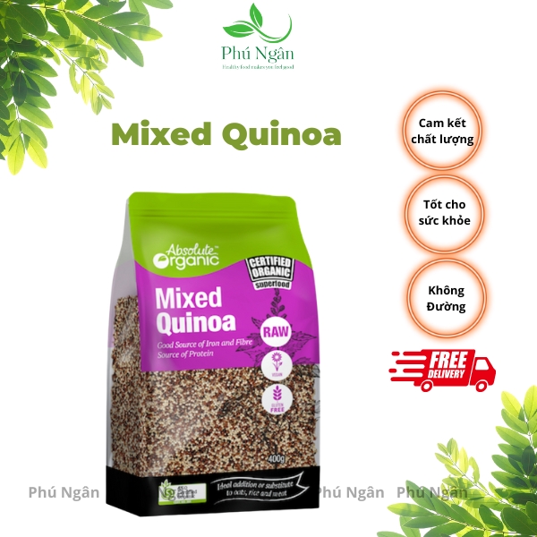 [HCM]Hạt Diêm Mạch Organic, mixed Quinoa - túi 400gram