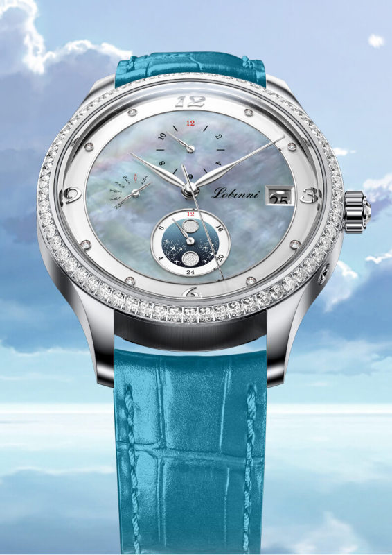 Đồng hồ nữ chính hãng LOBINNI L2063-7 Chính hãng, Fullbox, Bảo hành dài hạn, Kính sapphire chống xước, Chống nước, Mới 100%