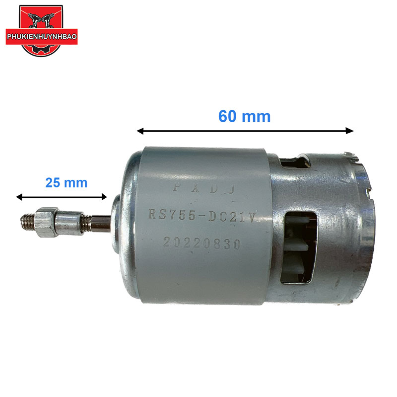 Motor 755 21v cốt dài có ren dành cho máy cắt cỏ voto lapusen
